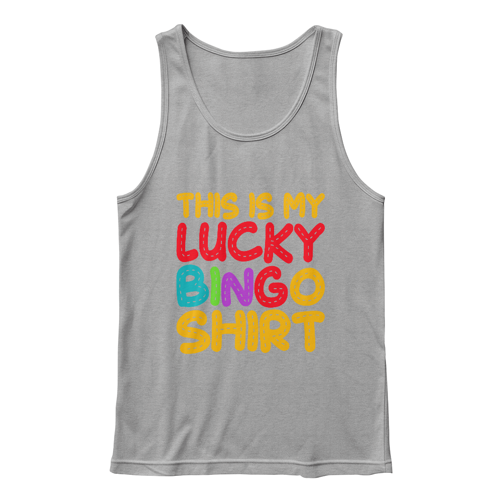 This Is My Lucky Bingo Shirt - Bella + Canvas 3480 Unisex Jersey Tank Front Print - Gift for Her - Gift for Him