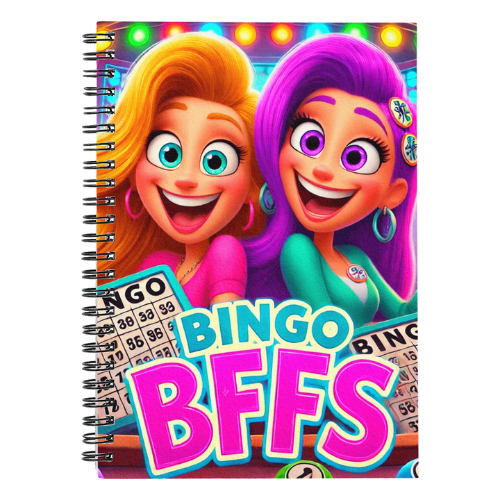 Bingo BFFS Spiral Notebook – Gift for Her