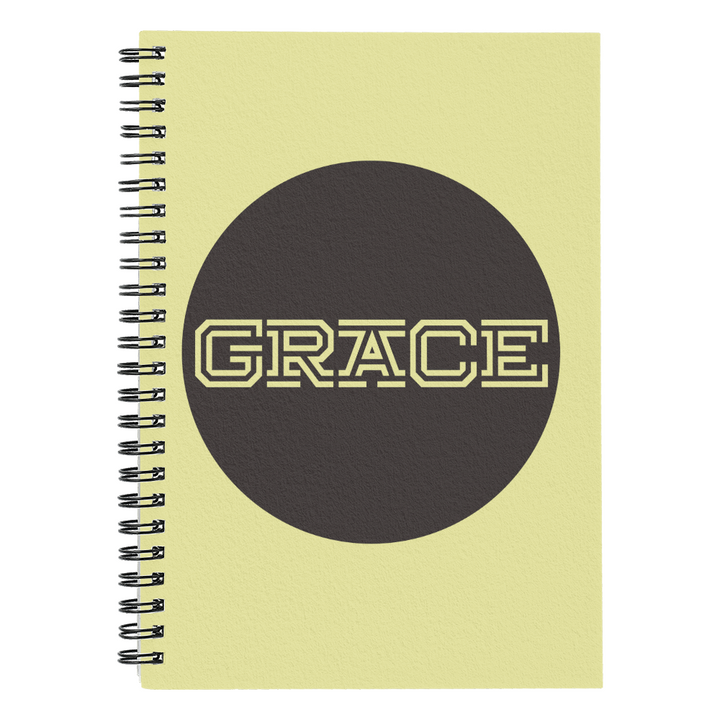 GRACE Spiral Notebook – Gift for Her - Gift for Him