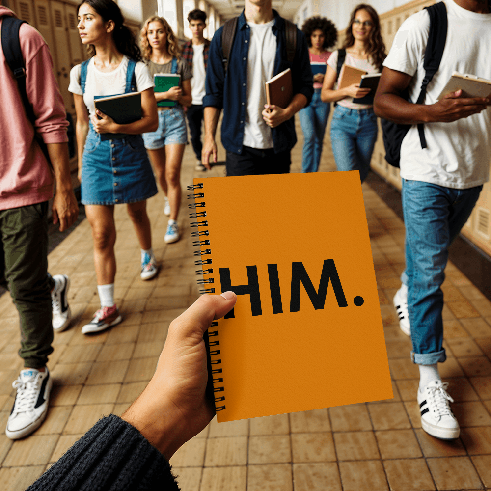 Him. - Spiral Notebook - Gift for Her - Gift for Him