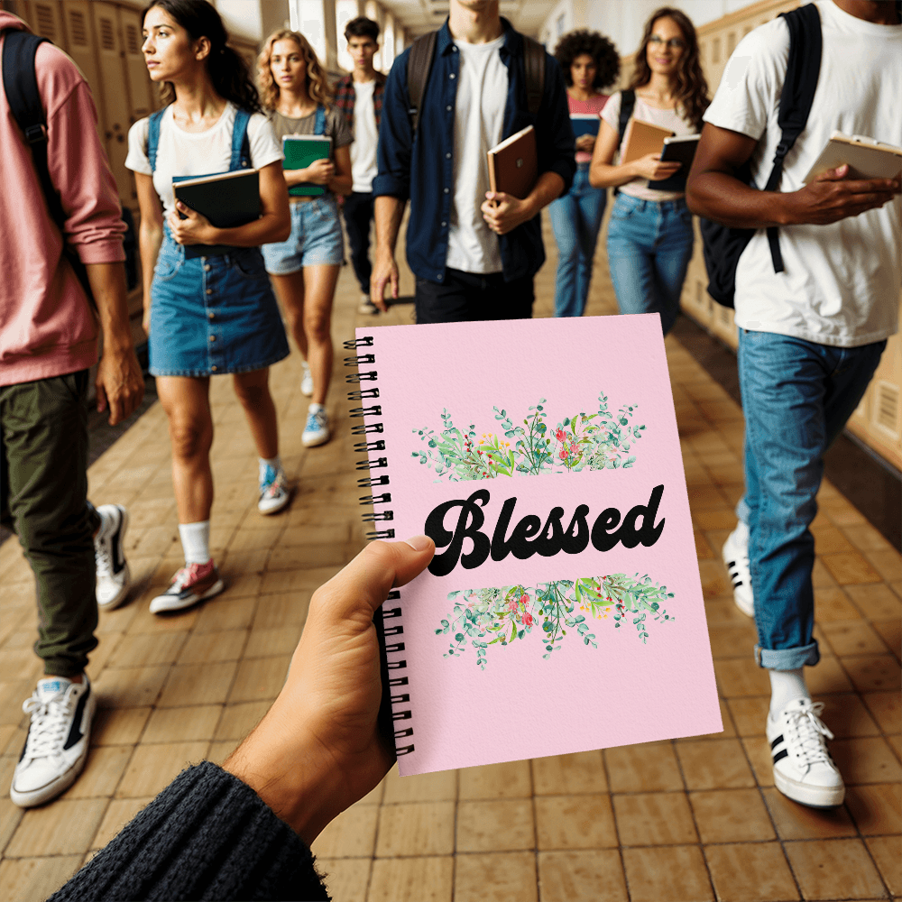 Blessed - Spiral Notebook - Gift for Her