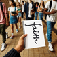 Faith (Black) - Spiral Notebook - Gift for Her - Gift for Him