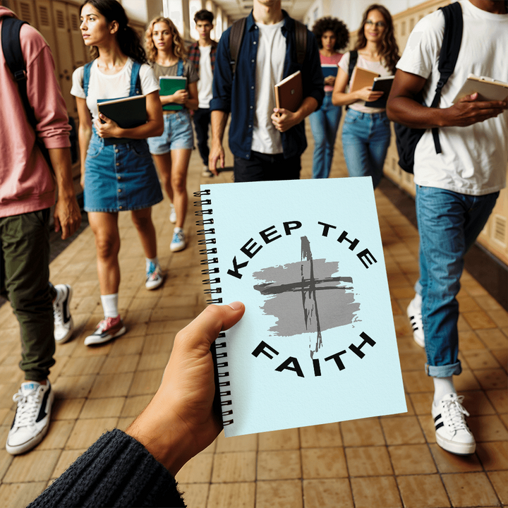 Keep The Faith Spiral Notebook – Gift for Her - Gift for Him