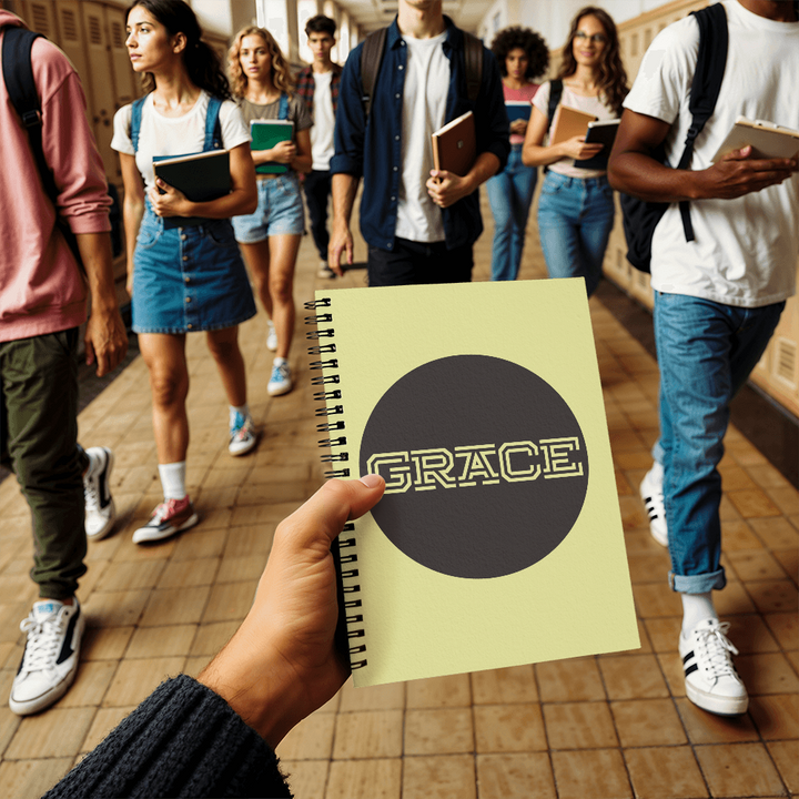 GRACE Spiral Notebook – Gift for Her - Gift for Him