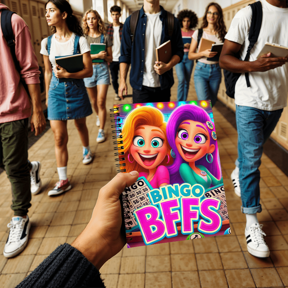 Bingo BFFS Spiral Notebook – Gift for Her