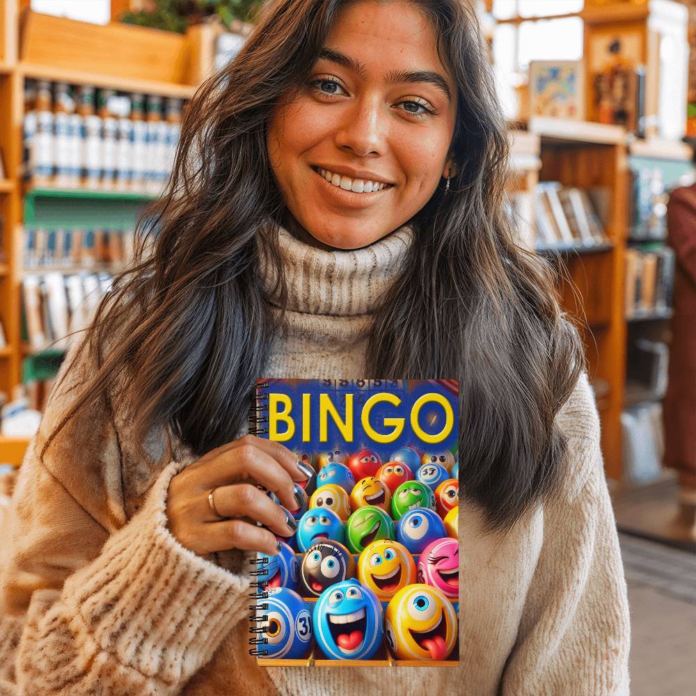 Bingo 1 - Spiral Notebook - Gift for Her - Gift for Him