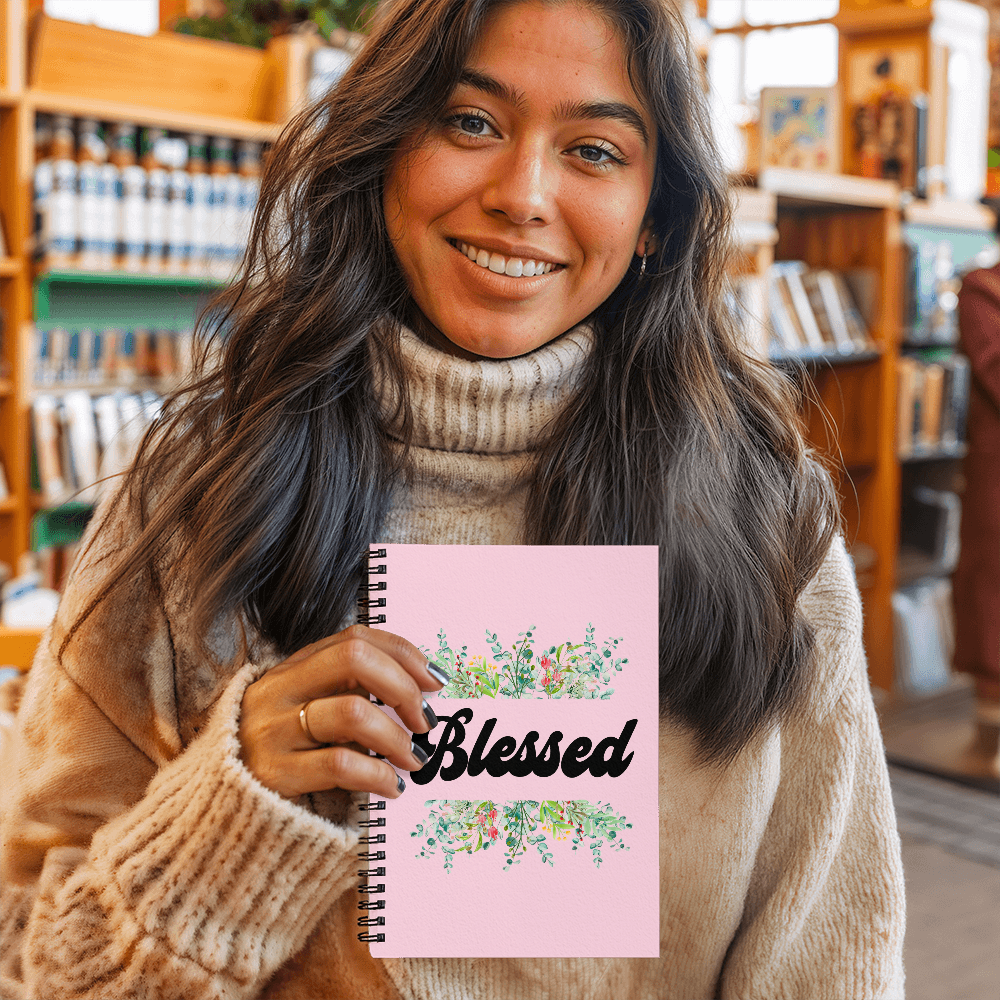 Blessed - Spiral Notebook - Gift for Her