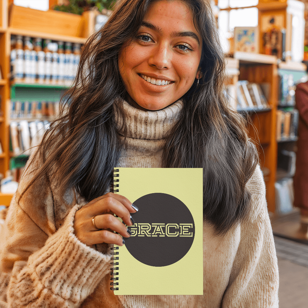 GRACE Spiral Notebook – Gift for Her - Gift for Him