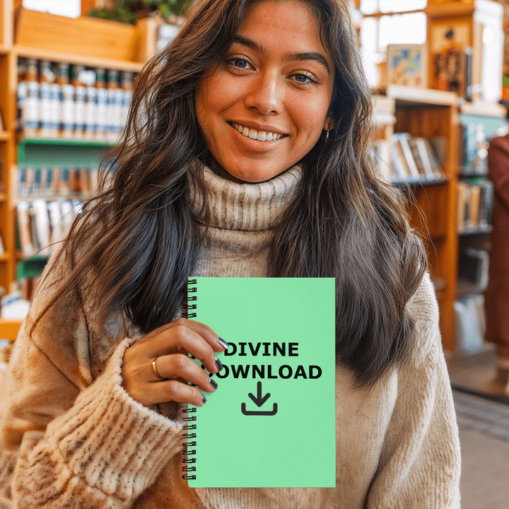 Divine Download Spiral Notebook – Gift for Her - Gift for Him