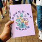 Saved By Grace - Spiral Notebook - Gift for Her