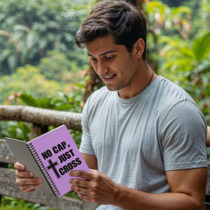 No Cap, Just Cross Spiral Notebook – Gift for Her - Gift for Him