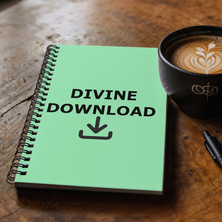 Divine Download Spiral Notebook – Gift for Her - Gift for Him