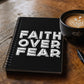 Faith Over Fear (White) - Spiral Notebook - Gift for Her - Gift for Him
