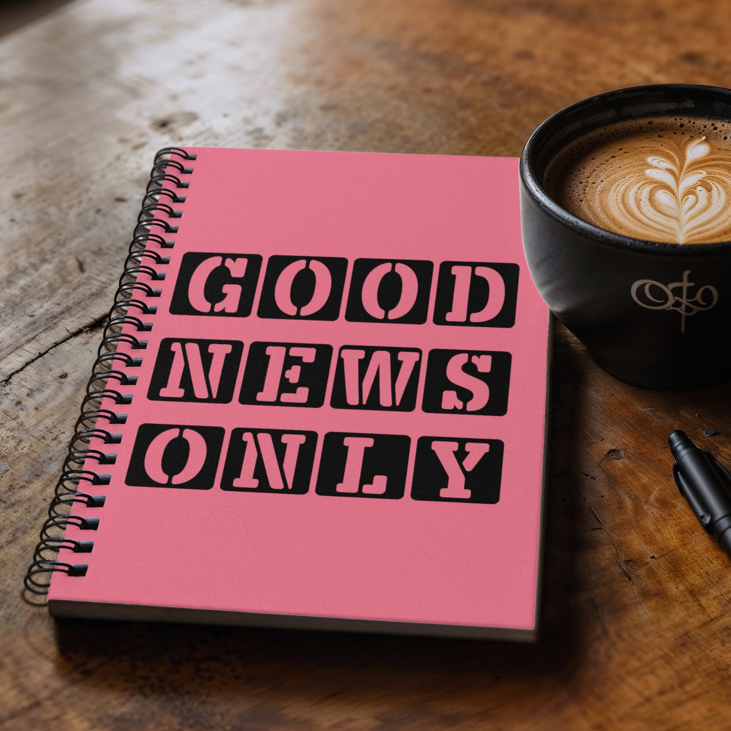 Good News Only - Spiral Notebook - Gift for Her - Gift for Him