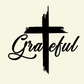 Grateful (Black) - Spiral Notebook - Gift for Her - Gift for Him