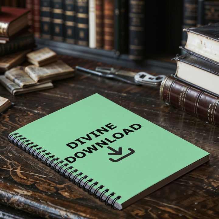 Divine Download Spiral Notebook – Gift for Her - Gift for Him