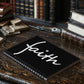 Faith (White) - Spiral Notebook - Gift for Her - Gift for Him