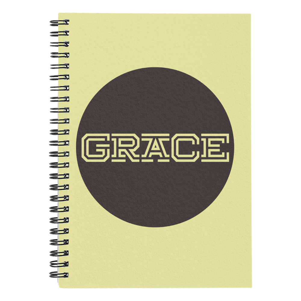 GRACE Spiral Notebook – Gift for Her - Gift for Him