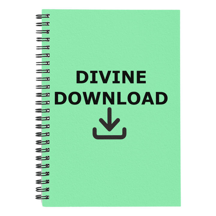 Divine Download Spiral Notebook – Gift for Her - Gift for Him
