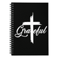 Grateful (White) - Spiral Notebook - Gift for Her - Gift for Him