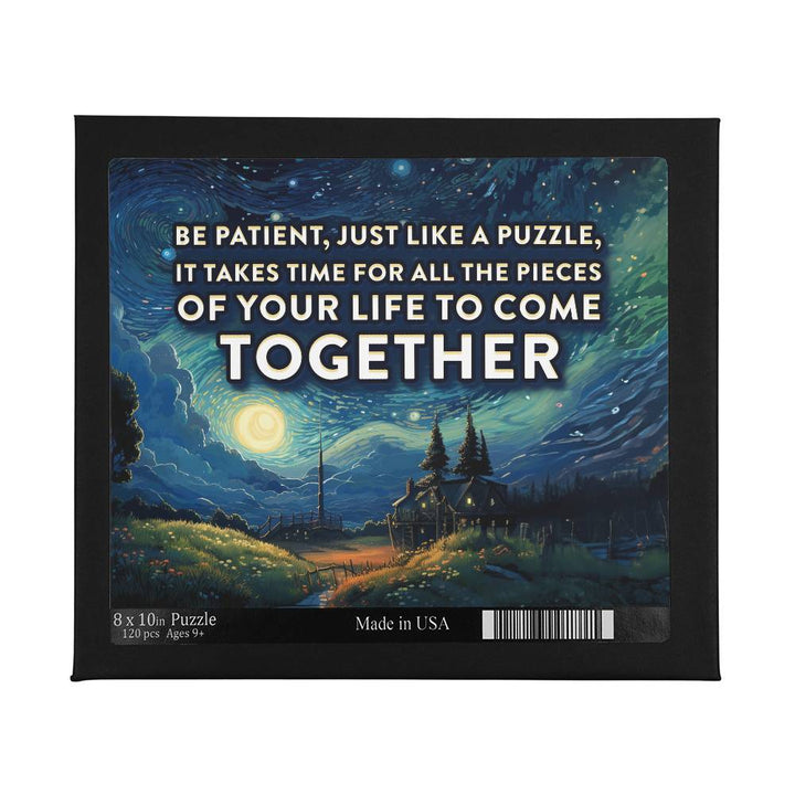 Be Patient, Just Like A Puzzle Puzzle 8" x 10" – Gift for Her - Gift for Him