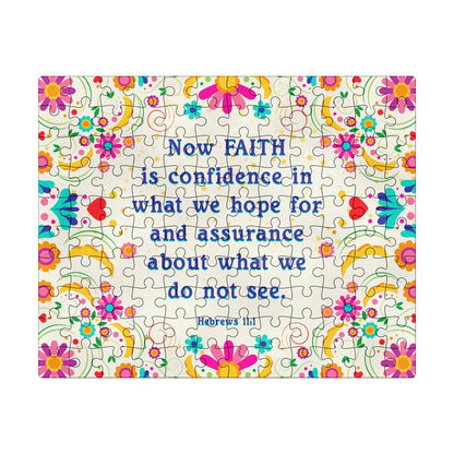 Now FAITH Is Confidence In What We Hope For - Puzzle 8" x 10" - Gift for Her