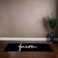 Faith (White) - Rubber Yoga Mat - Gift for Her - Gift for Him