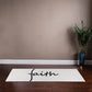Faith (Black) - Rubber Yoga Mat - Gift for Her - Gift for Him