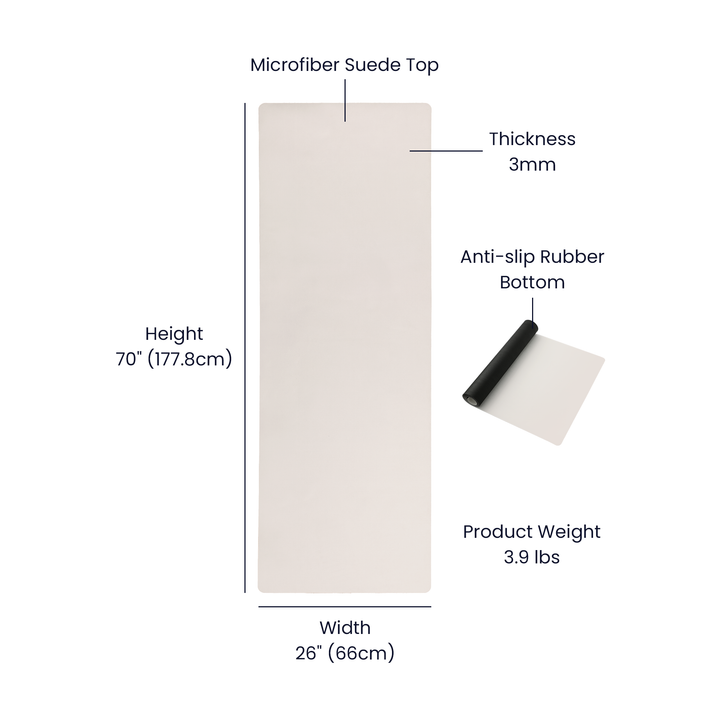 Faith (Black) Yoga Mat – Gift for Her - Gift for Him