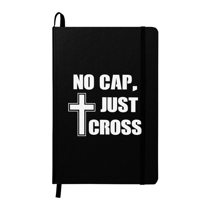 No Cap, Just Cross (White) Ambassador Bound Journal – Gift for Her - Gift for Him