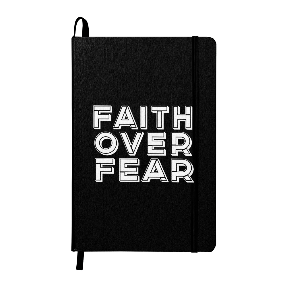 Faith Over Fear (White) Ambassador Bound Journal – Gift for Her - Gift for Him