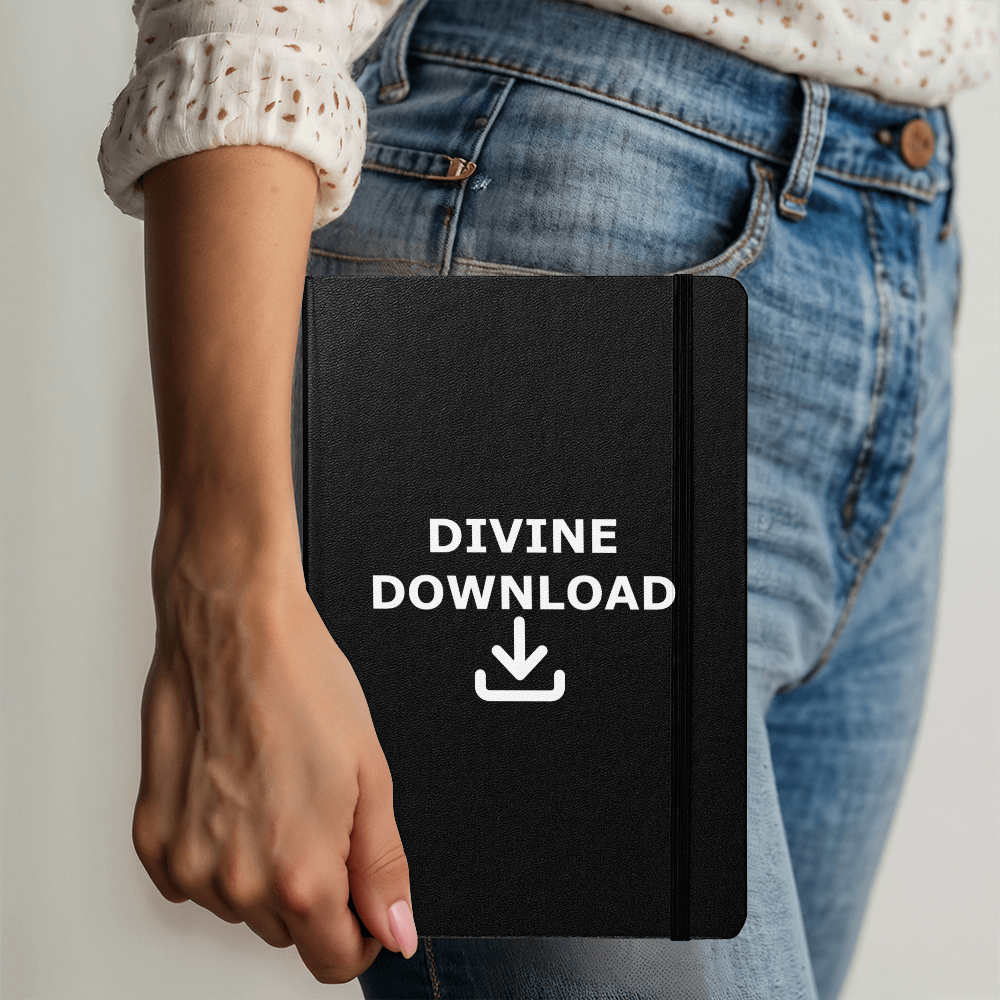 Divine Download (White) - Ambassador Bound Journal - Gift for Her - Gift for Him