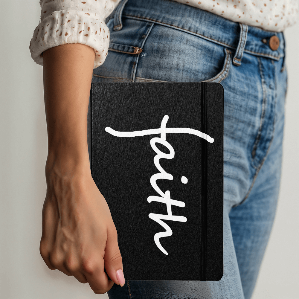 Faith (White) Colorful Cover Journal – Gift for Her - Gift for Him