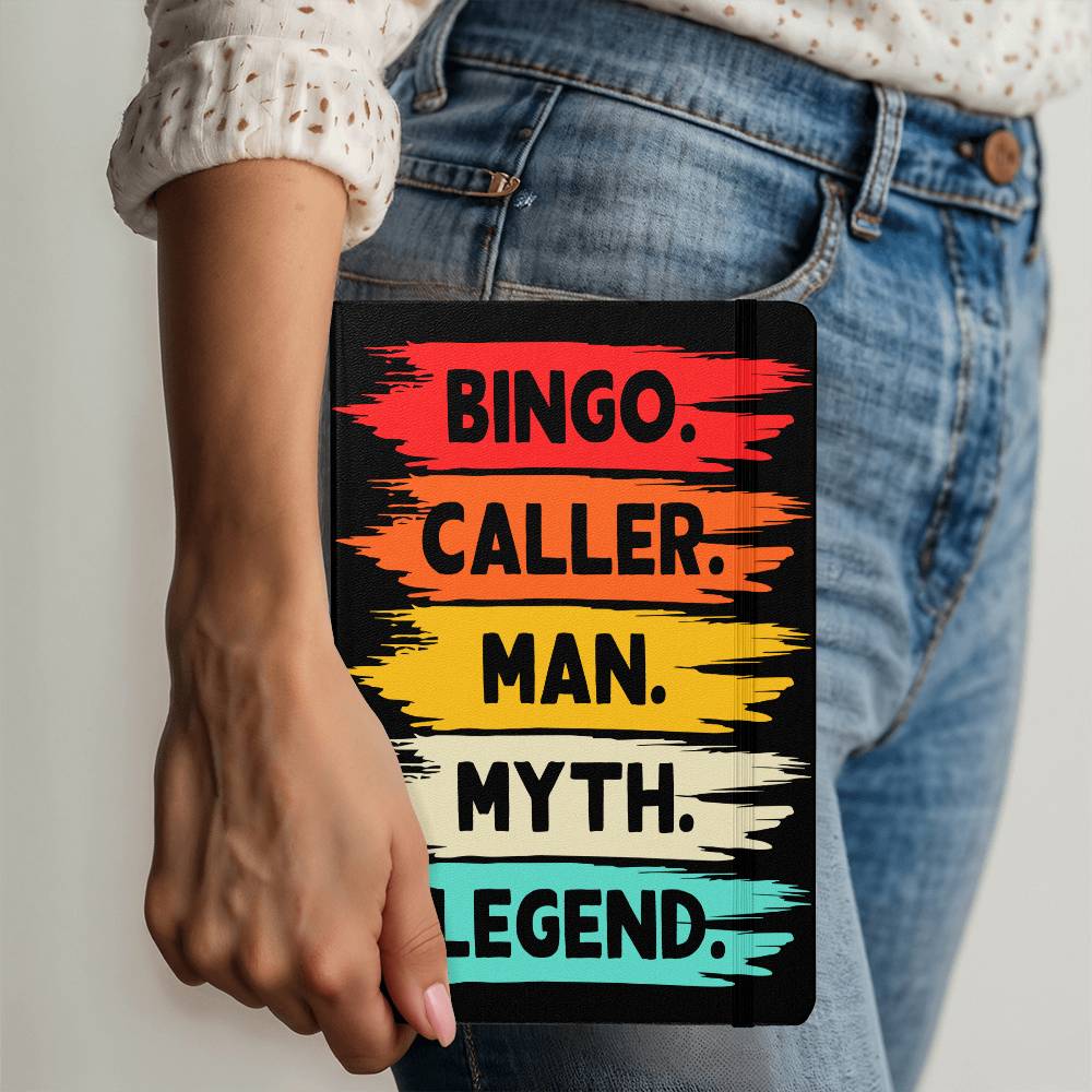 Bingo Caller Man Myth Legend - Ambassador Bound Journal - Gift for Him