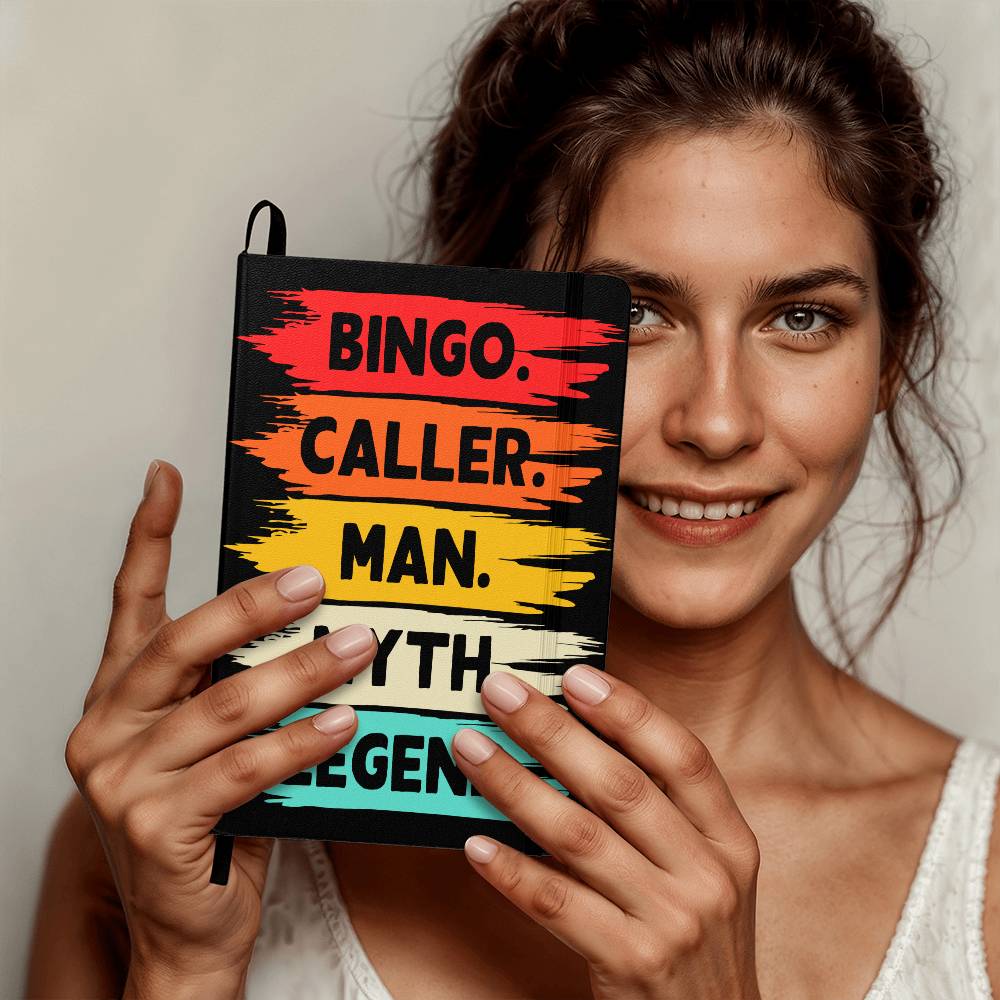 Bingo Caller Man Myth Legend – Ambassador Bound Journal – Gift for Him