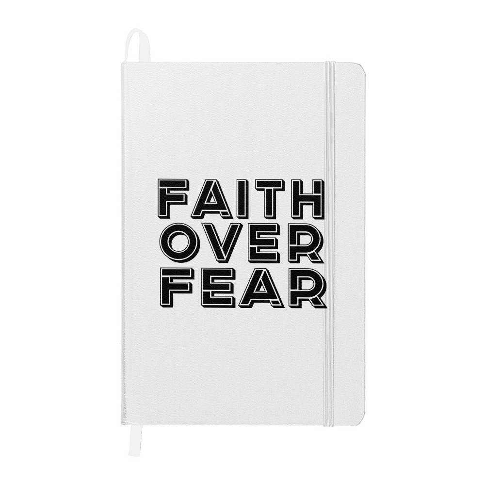 Faith Over Fear (Black) Ambassador Bound Journal – Gift for Her - Gift for Him