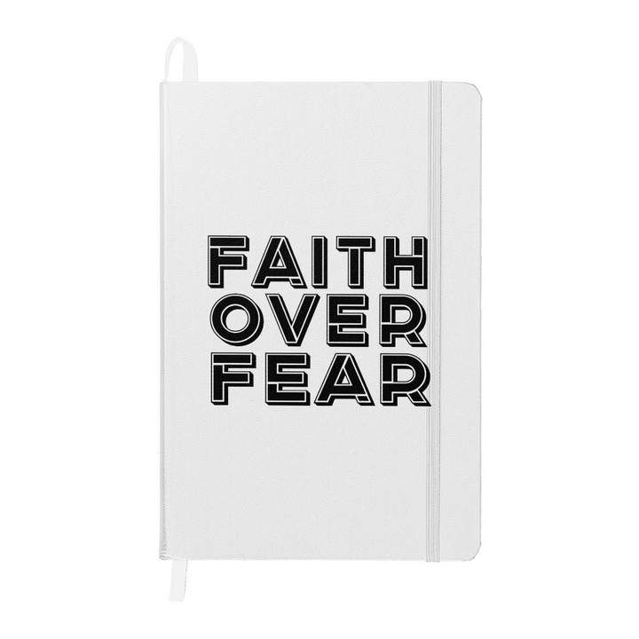 Faith Over Fear (Black) Ambassador Bound Journal – Gift for Her - Gift for Him