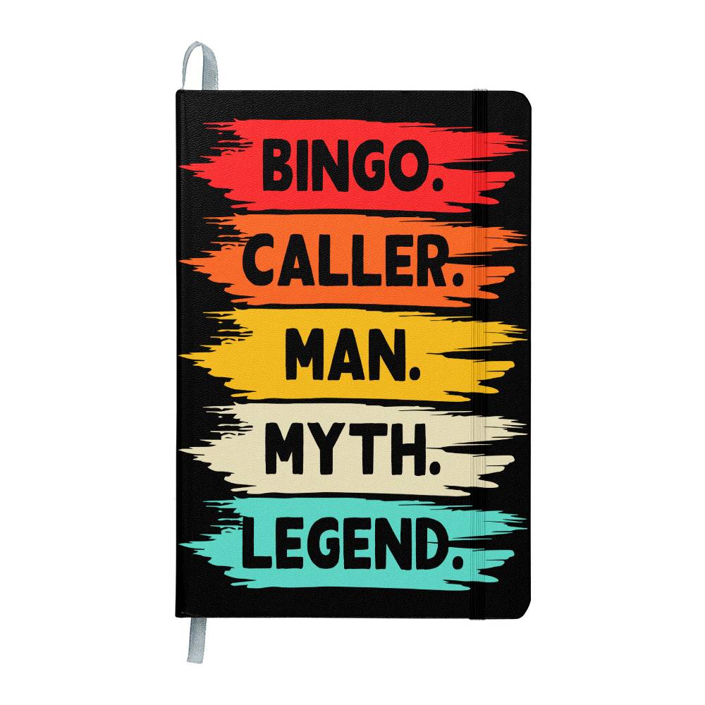Bingo Caller Man Myth Legend – Ambassador Bound Journal – Gift for Him