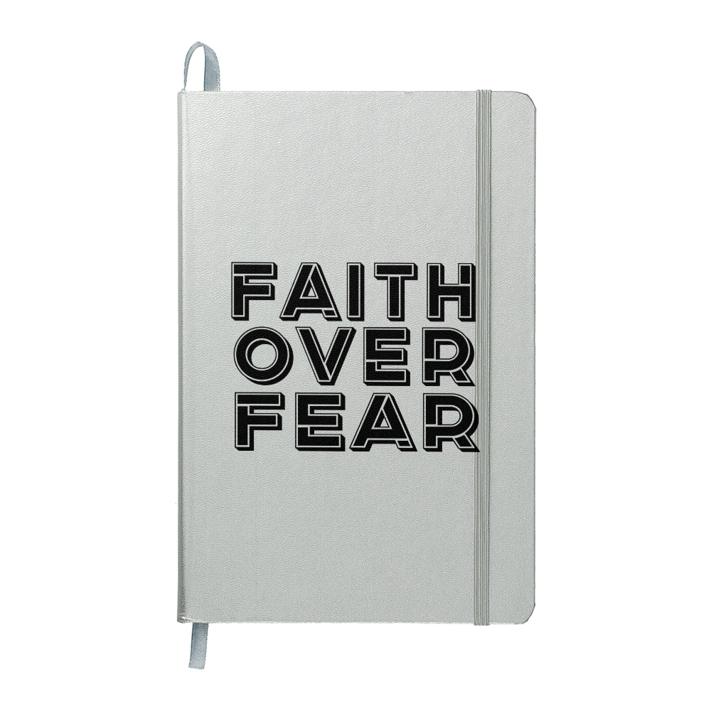 Faith Over Fear (Black) Ambassador Bound Journal – Gift for Her - Gift for Him