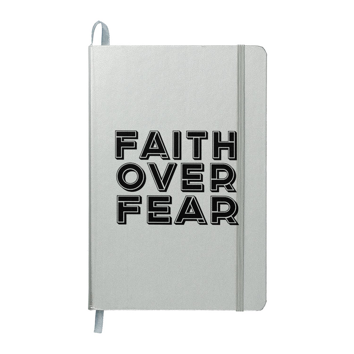 Faith Over Fear (Black) Ambassador Bound Journal – Gift for Her - Gift for Him