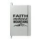Faith Moves Mountains (Black) - Ambassador Bound Journal - Gift for Her - Gift for Him