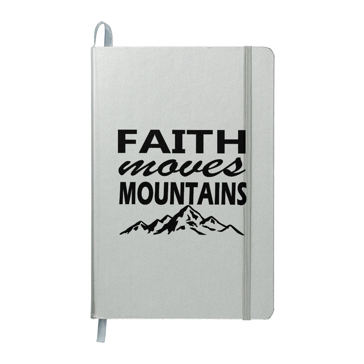 Faith Moves Mountains (Black) Ambassador Bound Journal – Gift for Her - Gift for Him