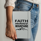 Faith Moves Mountains (Black) - Ambassador Bound Journal - Gift for Her - Gift for Him