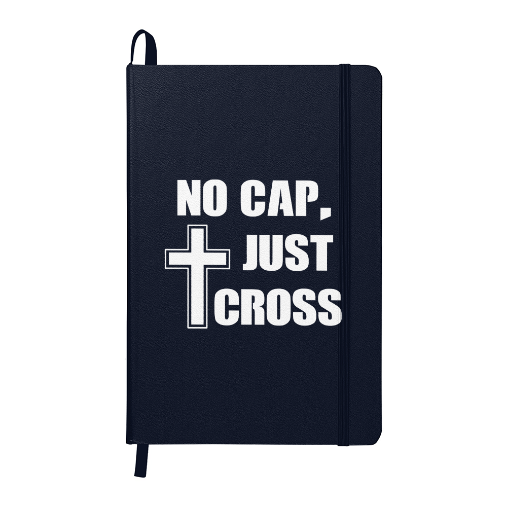 No Cap, Just Cross (White) Ambassador Bound Journal – Gift for Her - Gift for Him