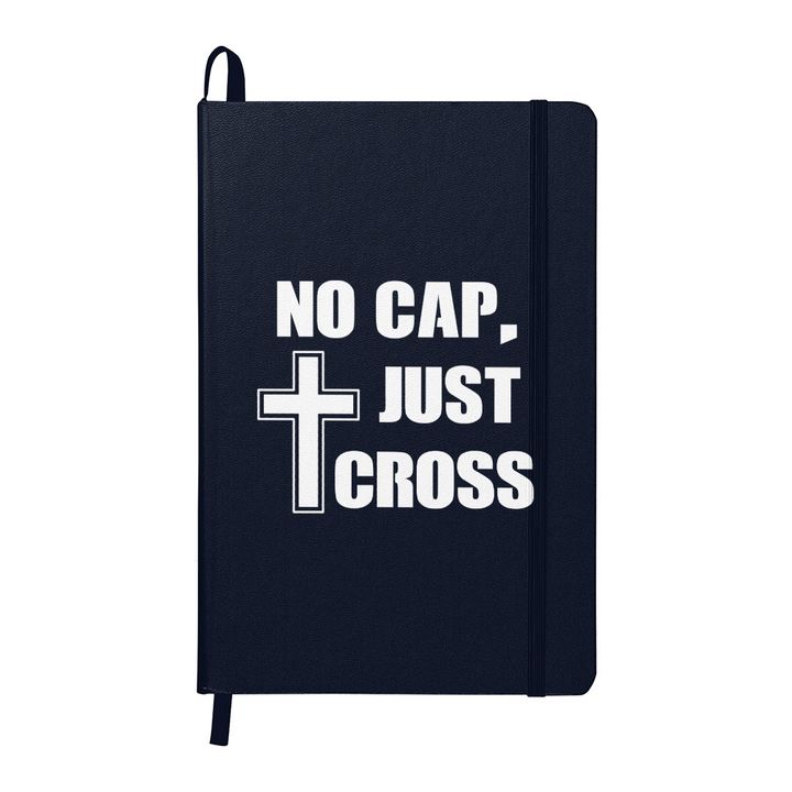 No Cap, Just Cross (White) Ambassador Bound Journal – Gift for Her - Gift for Him