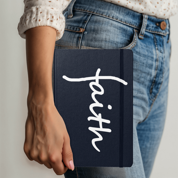 Faith (White) Colorful Cover Journal – Gift for Her - Gift for Him