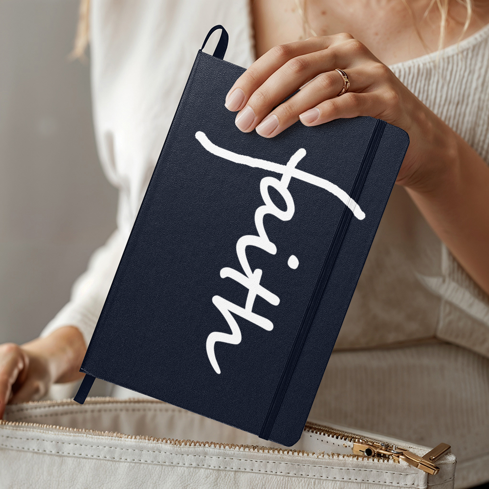 Faith (White) Colorful Cover - Ambassador Bound Journal - Gift for Her - Gift for Him