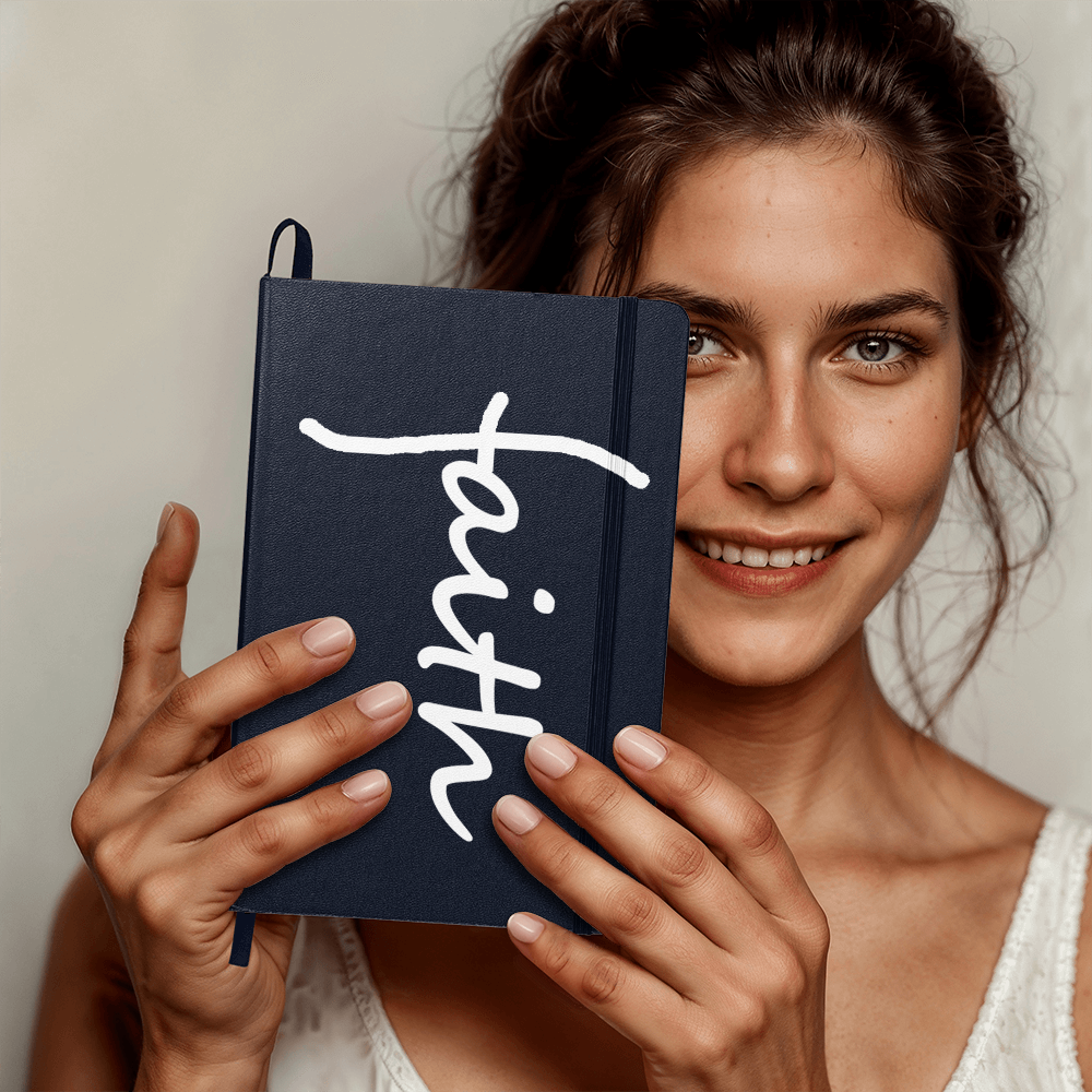 Faith (White) Colorful Cover Journal – Gift for Her - Gift for Him