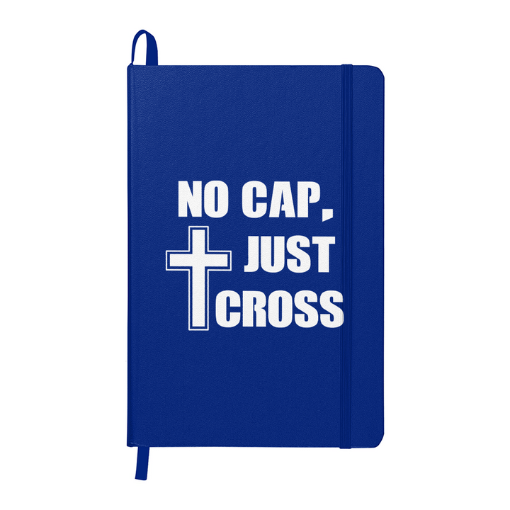 No Cap, Just Cross (White) Ambassador Bound Journal – Gift for Her - Gift for Him