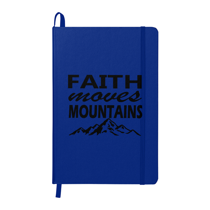 Faith Moves Mountains (Black) Ambassador Bound Journal – Gift for Her - Gift for Him